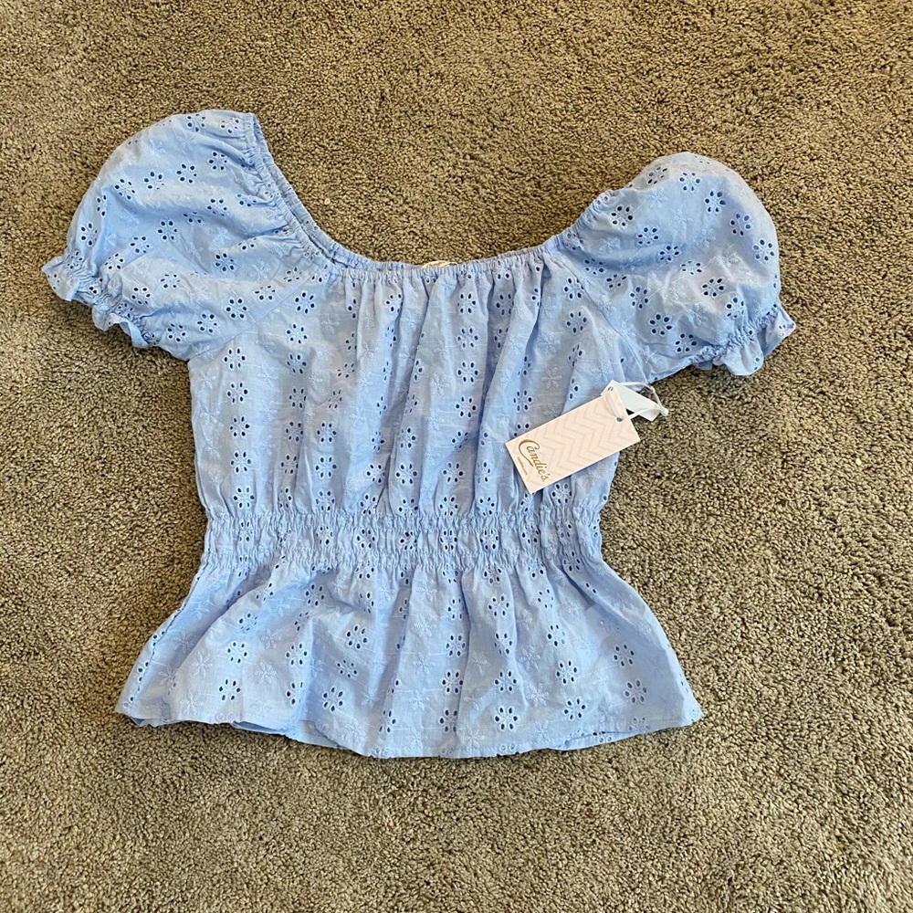 Women’s light blue blouse
